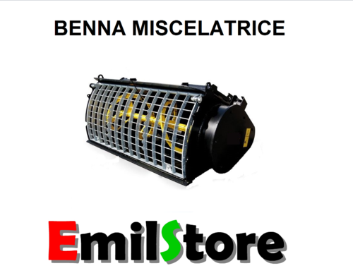 BENNA MISCELATRICE LARGHEZZA 100 cm - RESA MATERIALE 150 litri  Mod.150TS